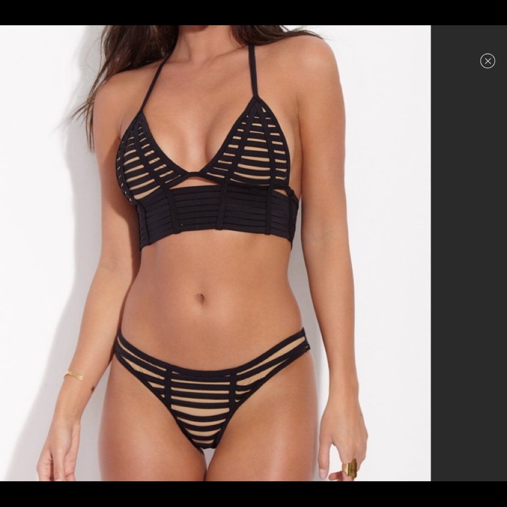 Beach Bunny Longline Corset Top and Skimpy Bottoms